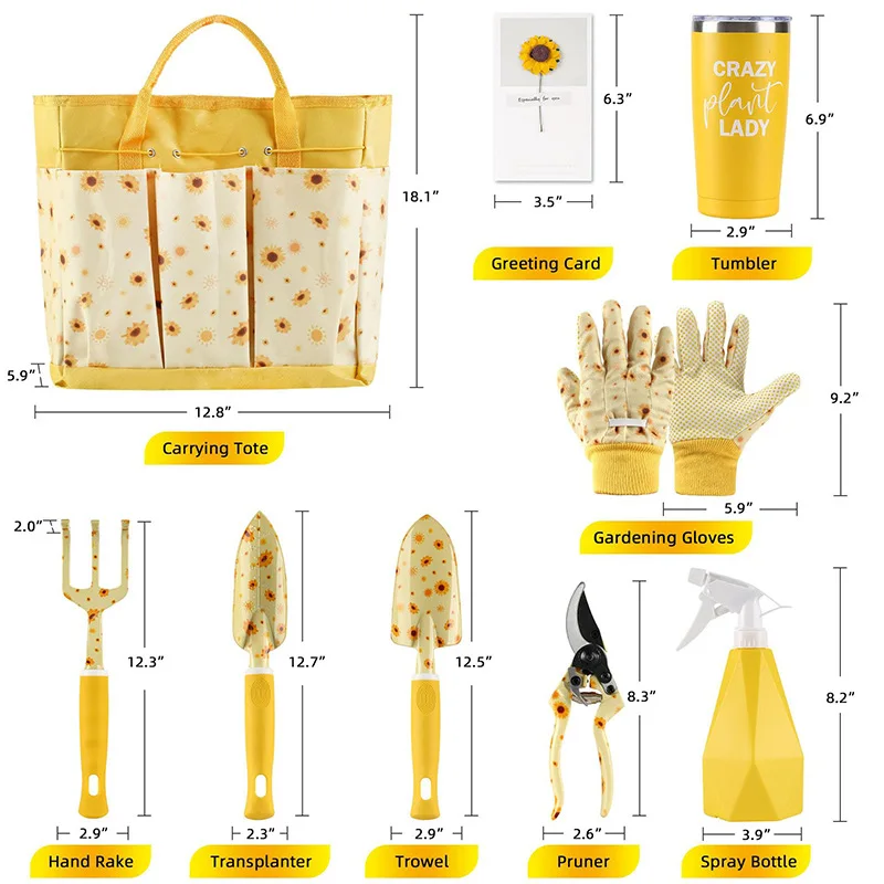 Gardening Tools For Women - Langlebiges Gartenwerkzeug-Set für Damen, Niedliches Garten-Geschenkset,