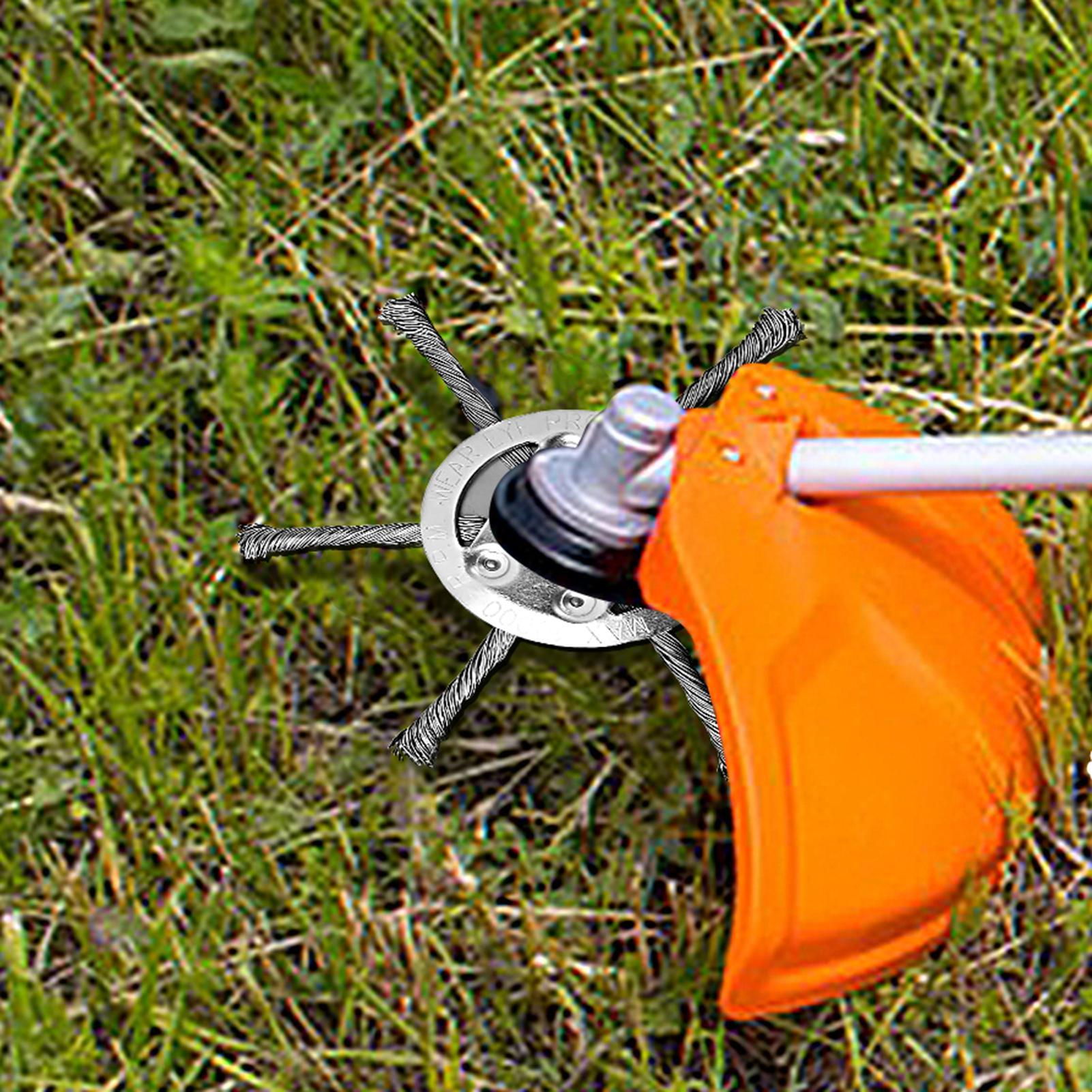 Gardening Tools For Women - Stahl-Grasschneiderkopf mit Sicherheitsdraht und Unkrautklinge für