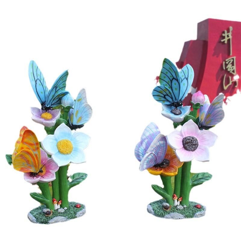 Gardening Tools Photo - Outdoor-Schmetterlings-Blumenskulptur, Rasenlandschaft, Blume, Meer, Garten, Skizze,