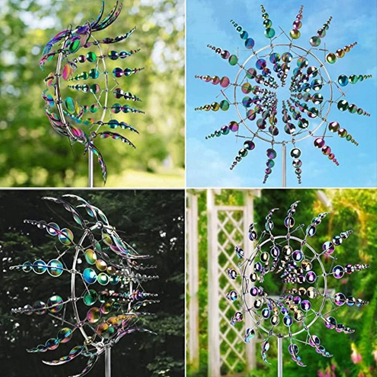 Gardening Hand Tools B&Q - KSOL Magischer Metall-Windspinner, Ornament-Spinner, Windmühle für