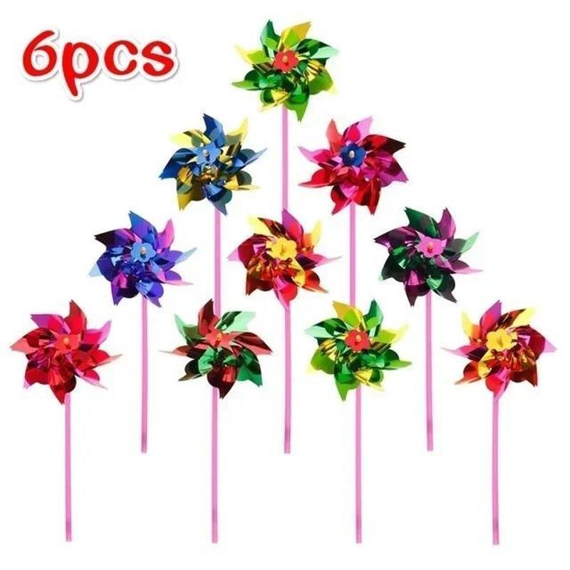 6 stücke Kunststoff Windmühle  – Gardening Tools Toys Bewertung und Preis