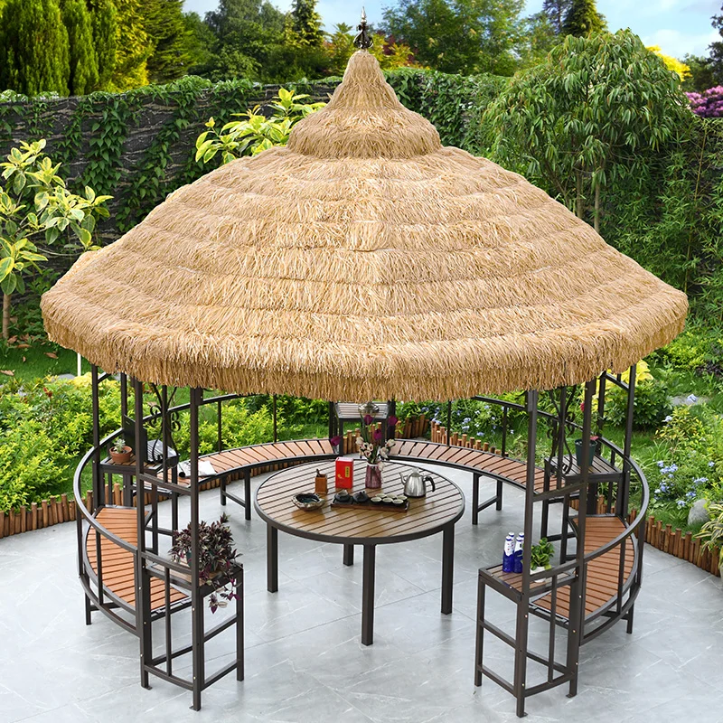 Pavillons mit Strohdächern im  – Gardening Tools Photo Bewertung und Preis